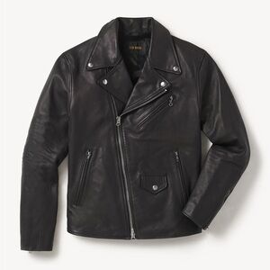 Buck Mason Men’s Bruiser Leather Moto Jacket
